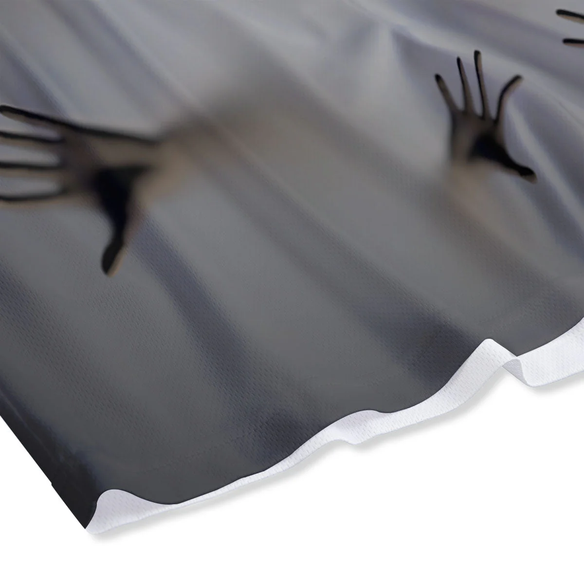 3D Scary Ghost Print Mesh Shorts - Image 4