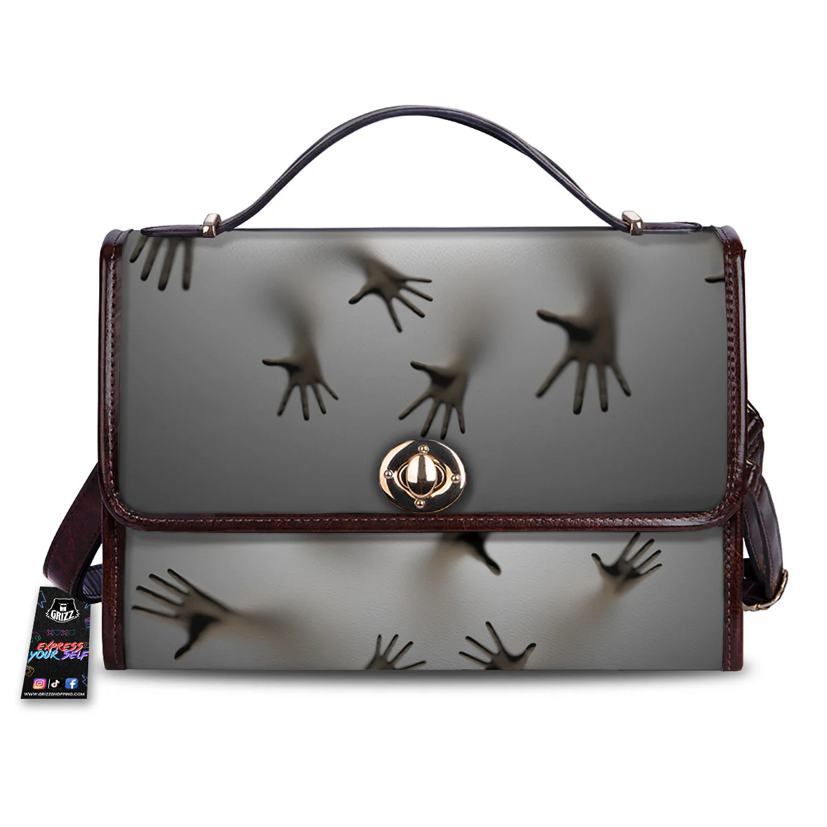 3D Scary Ghost Print Women's Satchel Bag