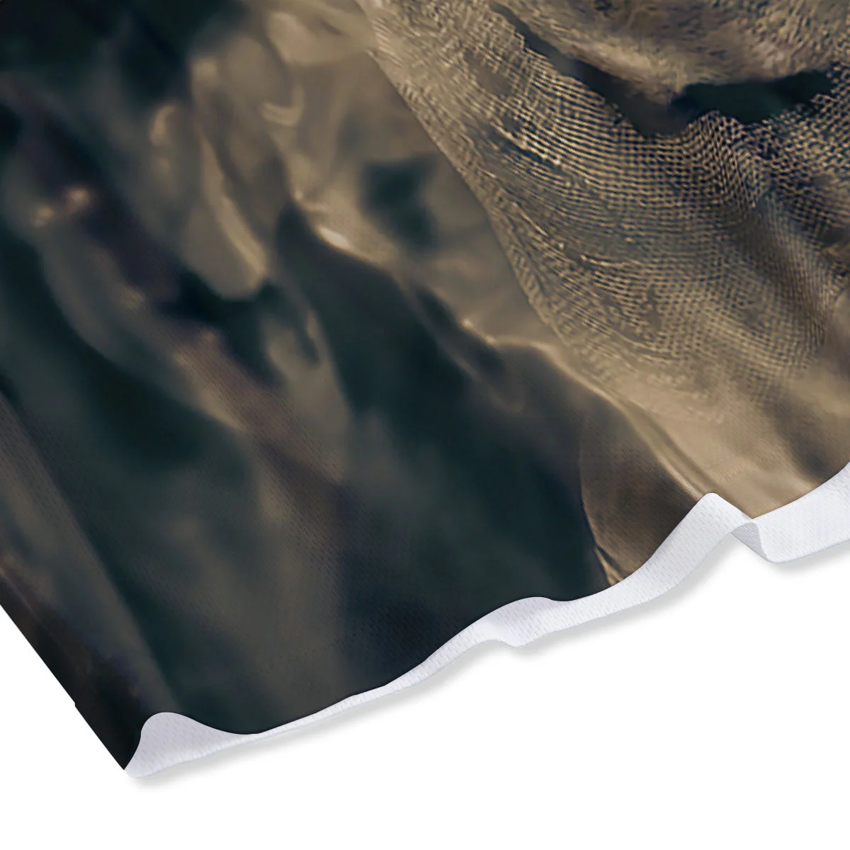 3D Screaming Ghost Horror Print Mesh Shorts - Image 4