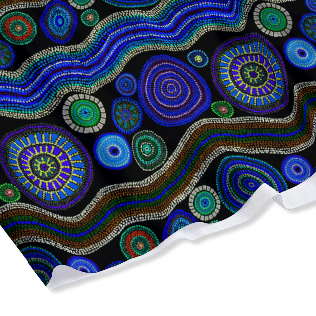 Aboriginal Dot Australian Print Mesh Shorts - Image 4