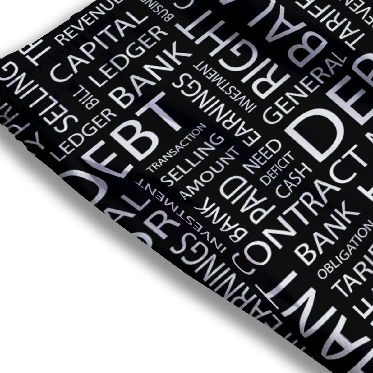 Accounting Word Print Mesh Shorts - Image 3