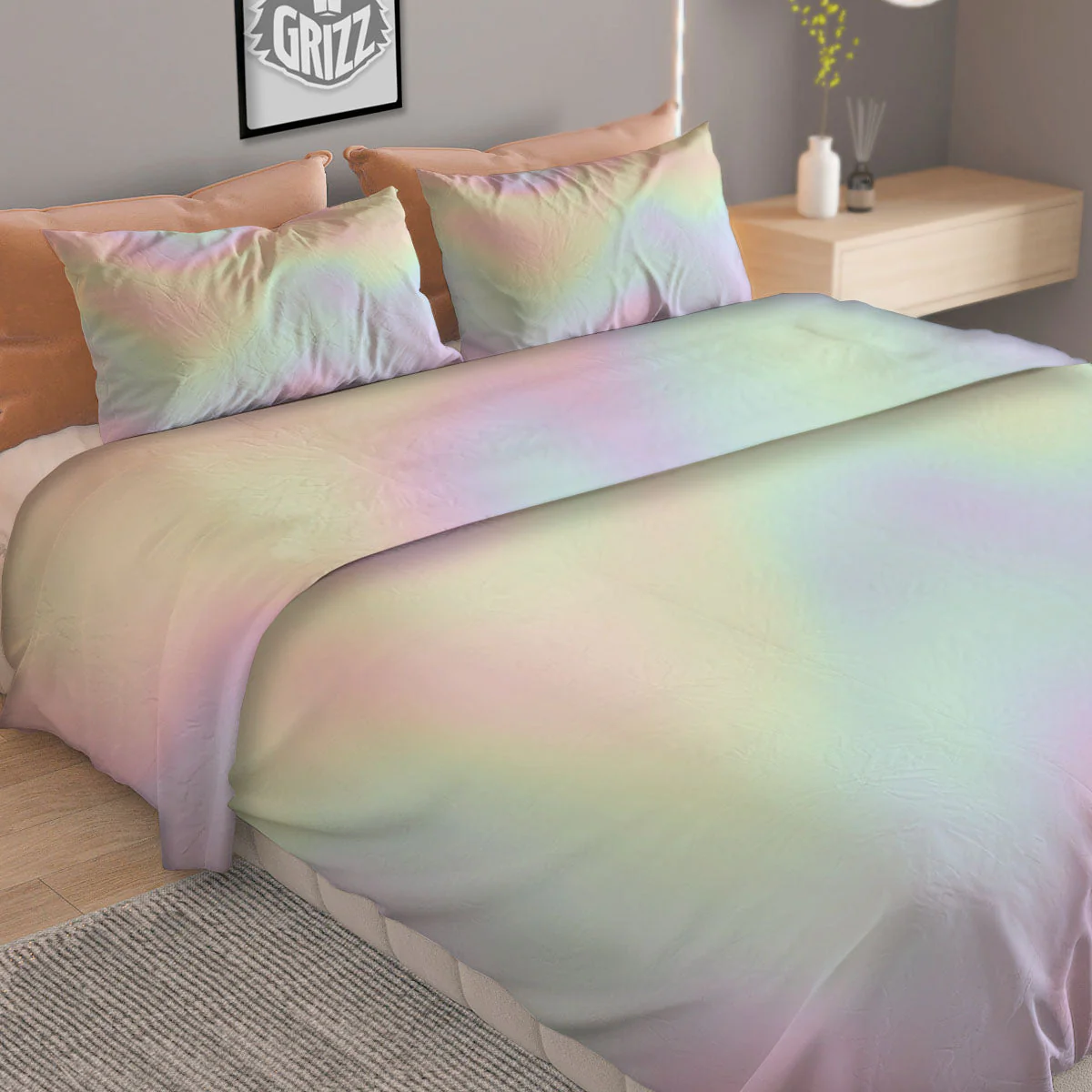 Acid Melt Pastel Print Duvet Cover Bedding Set - Image 2