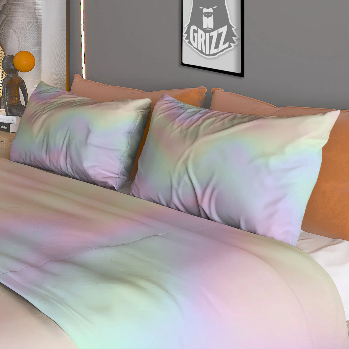 Acid Melt Pastel Print Duvet Cover Bedding Set - Image 3