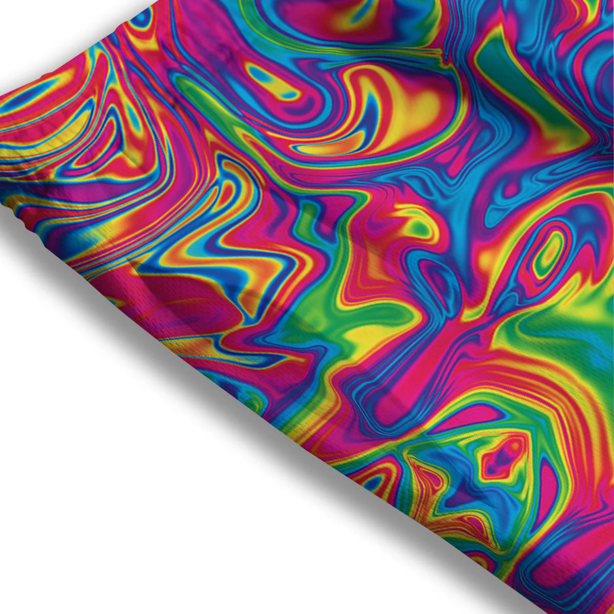 Acid Psychedelic Print Pattern Mesh Shorts - Image 3