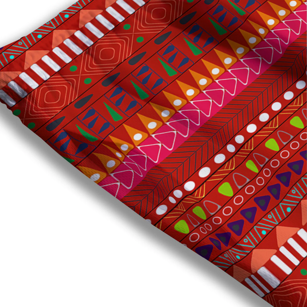 Adinkra Symbols West African Print Pattern Mesh Shorts - Image 3