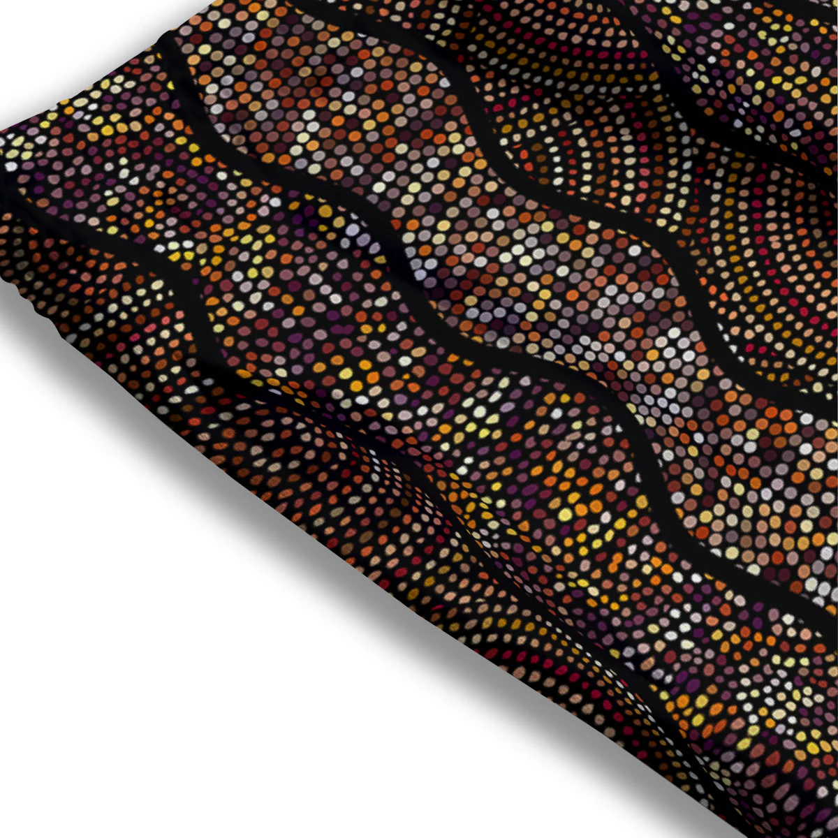Afro African Dot Print Pattern Mesh Shorts - Image 3