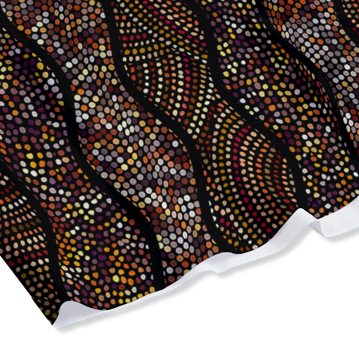 Afro African Dot Print Pattern Mesh Shorts - Image 4