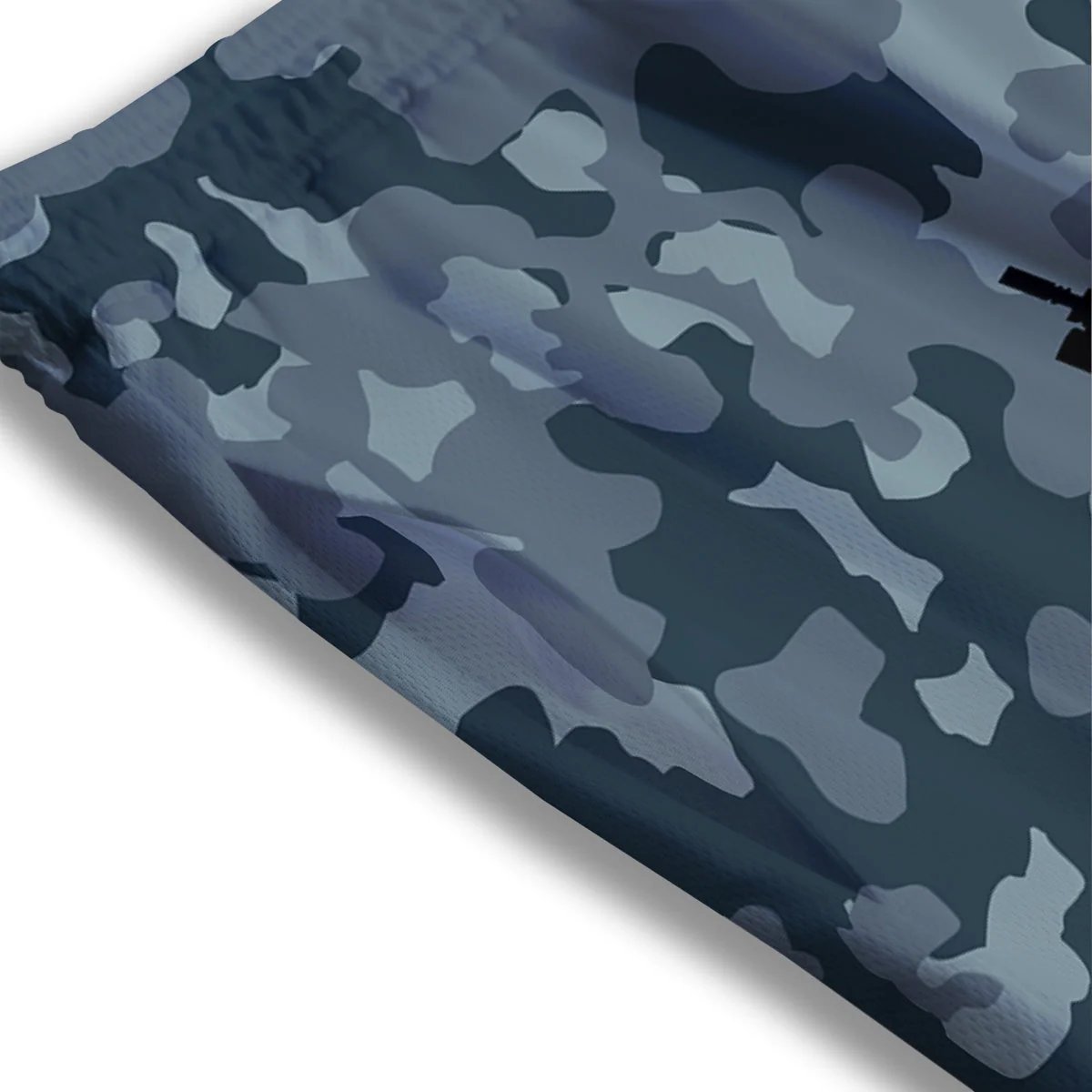 Air Force And Camouflage Print Mesh Shorts - Image 3