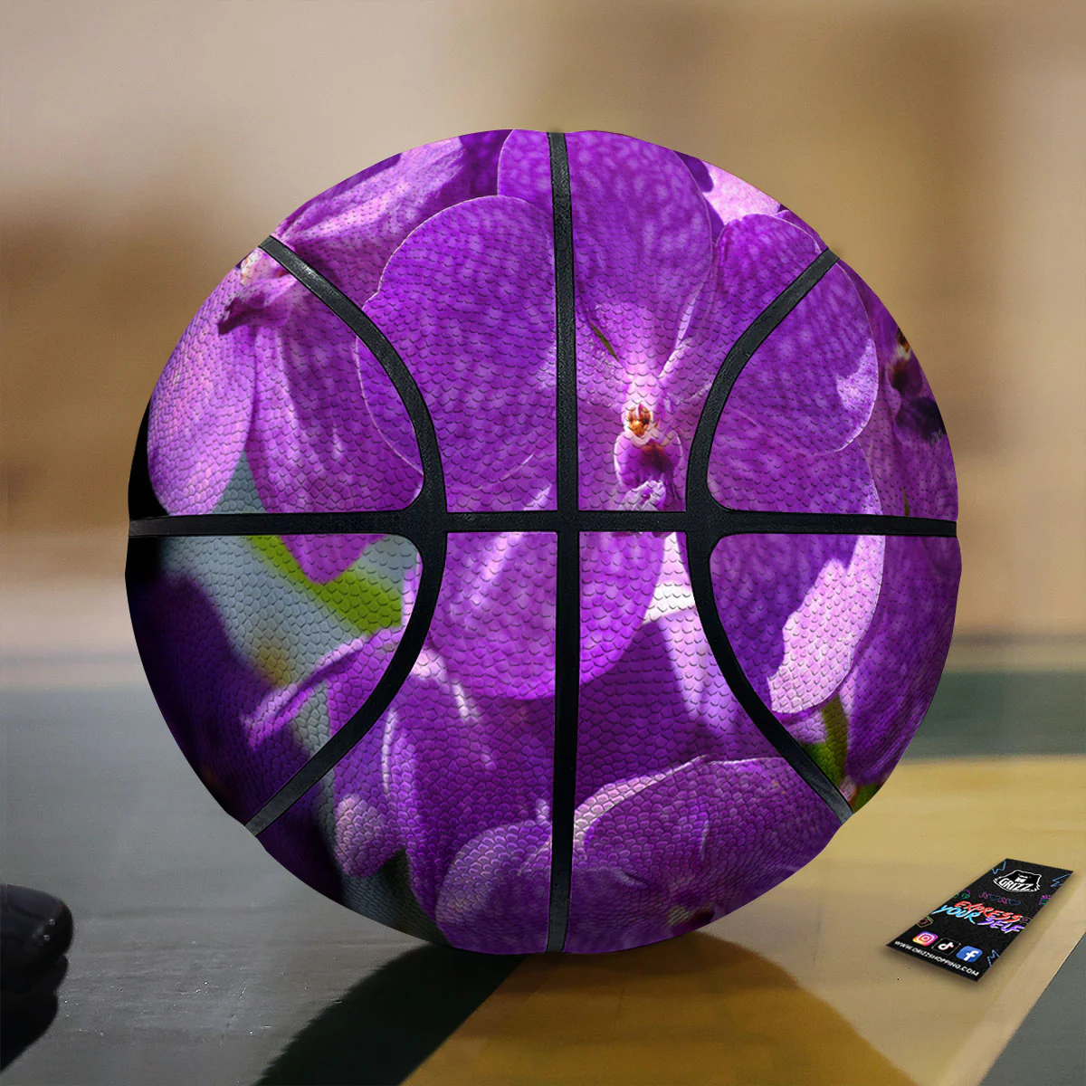 Alstroemeria Purple Print Basketball