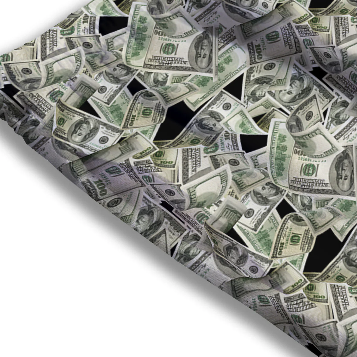 American Money US Dollars Print Pattern Mesh Shorts - Image 3