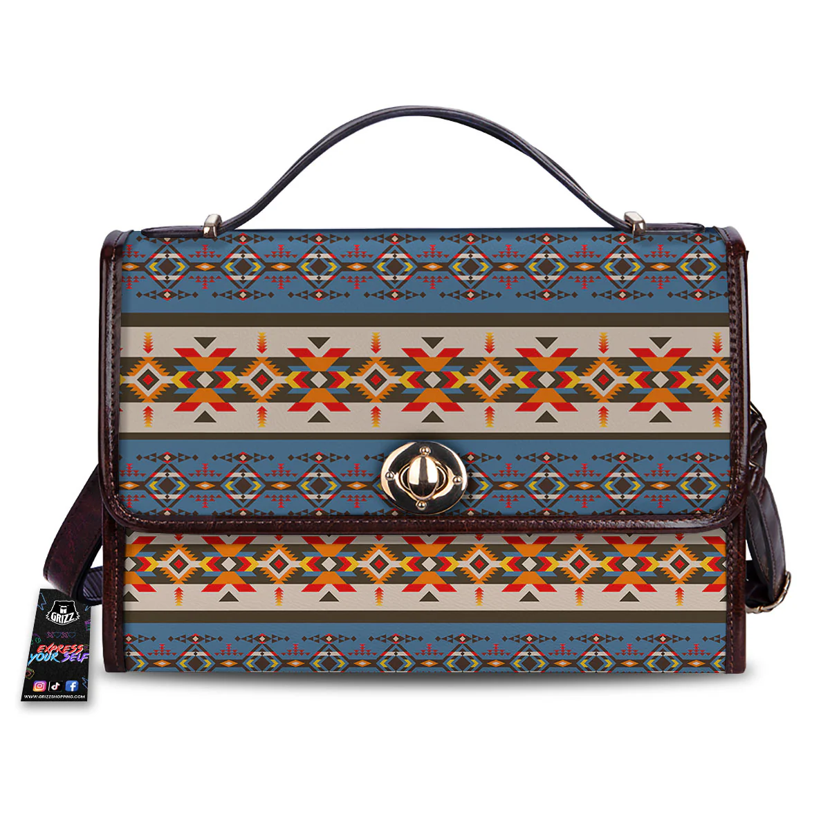 American Native Tribal Navajo Print Women's Satchel Bag