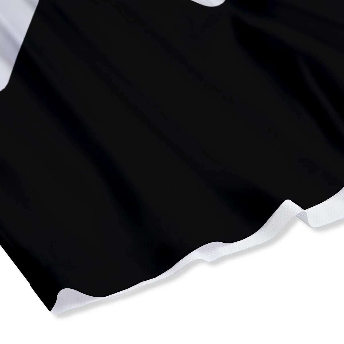Aquarius Sign White And Black Print Mesh Shorts - Image 4