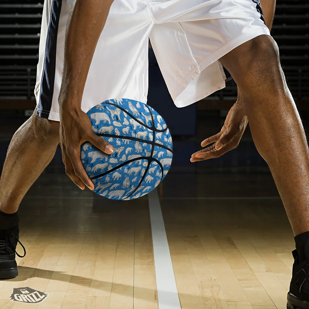 Arctic Animals North Print Pattern Basketball - Image 3