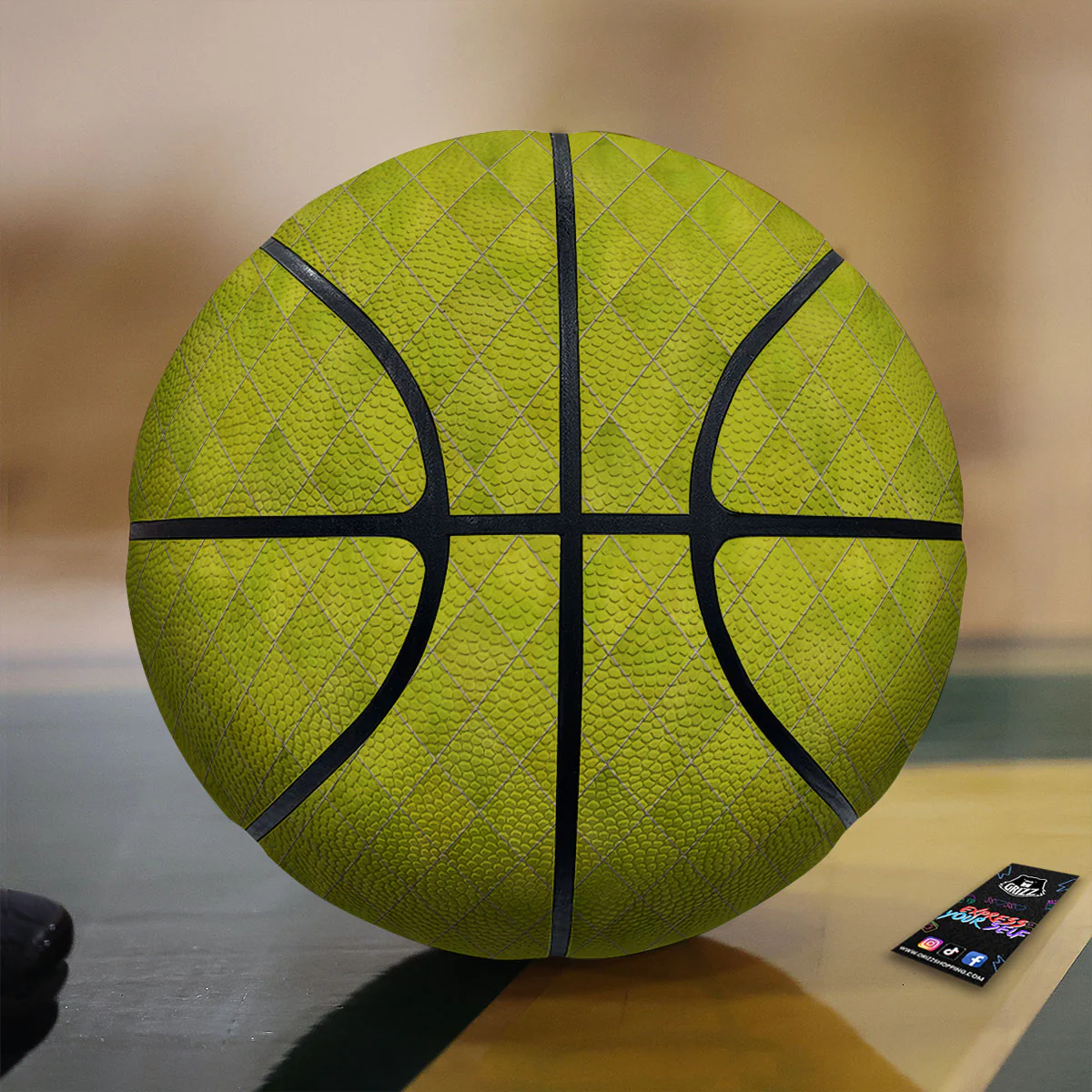 Argyle Grass Green Print Pattern Basketball