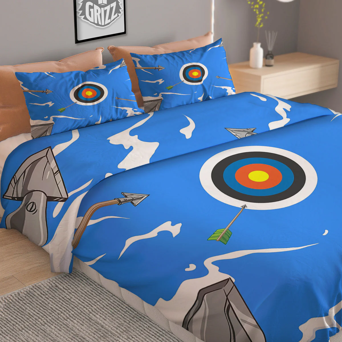 Arrows Are Casting At The Target Print Duvet Cover Bedding Set - Image 2