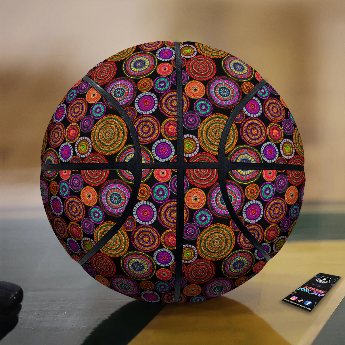 Art Australian Aboriginal Print Pattern Basketball