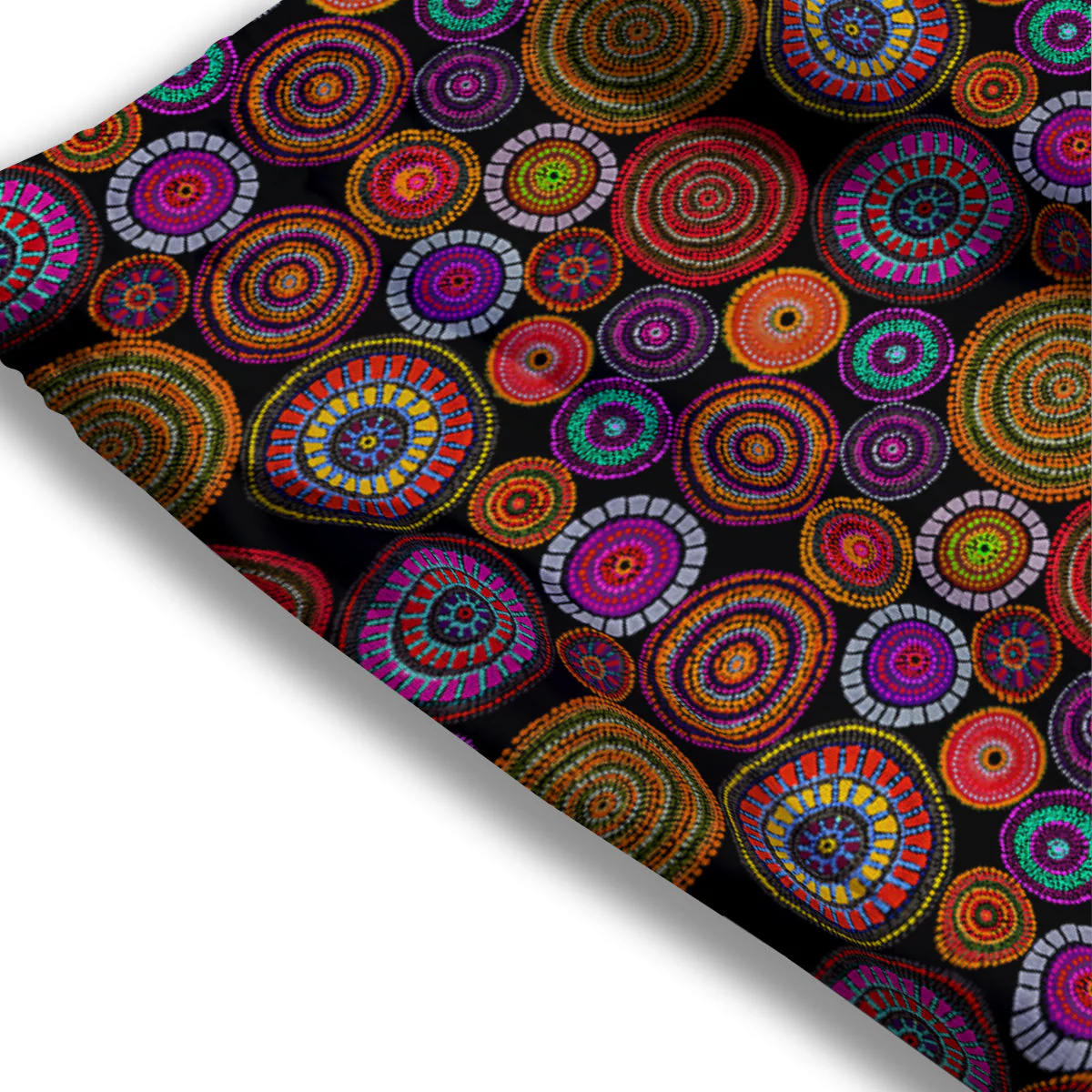 Art Australian Aboriginal Print Pattern Mesh Shorts - Image 3