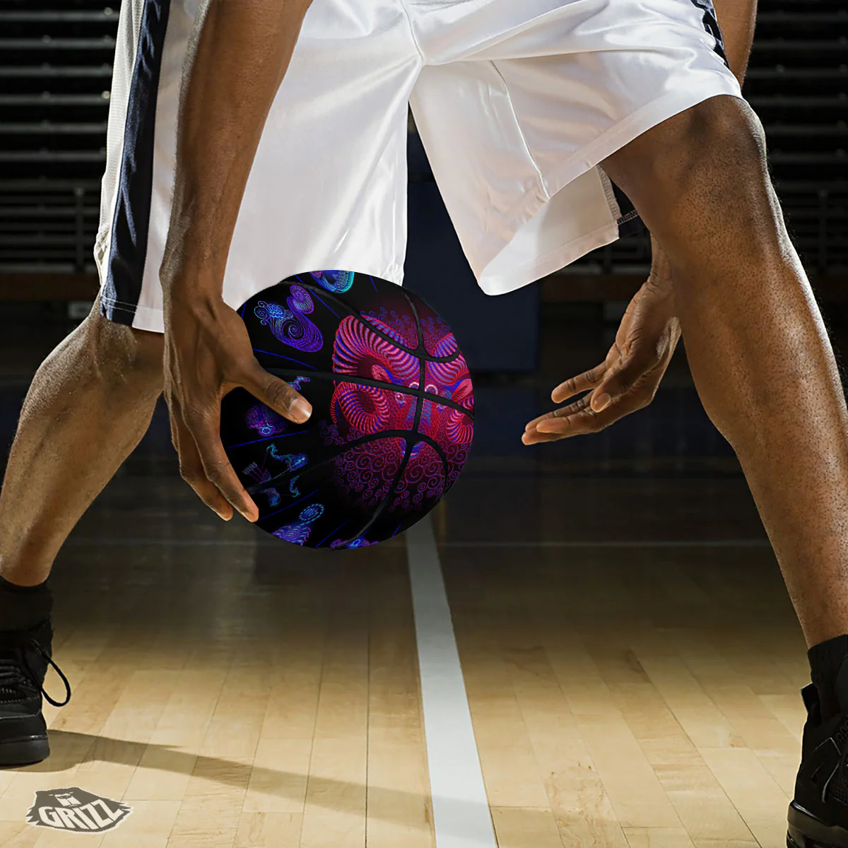 Astrological And Aries Signs Print Basketball - Image 3