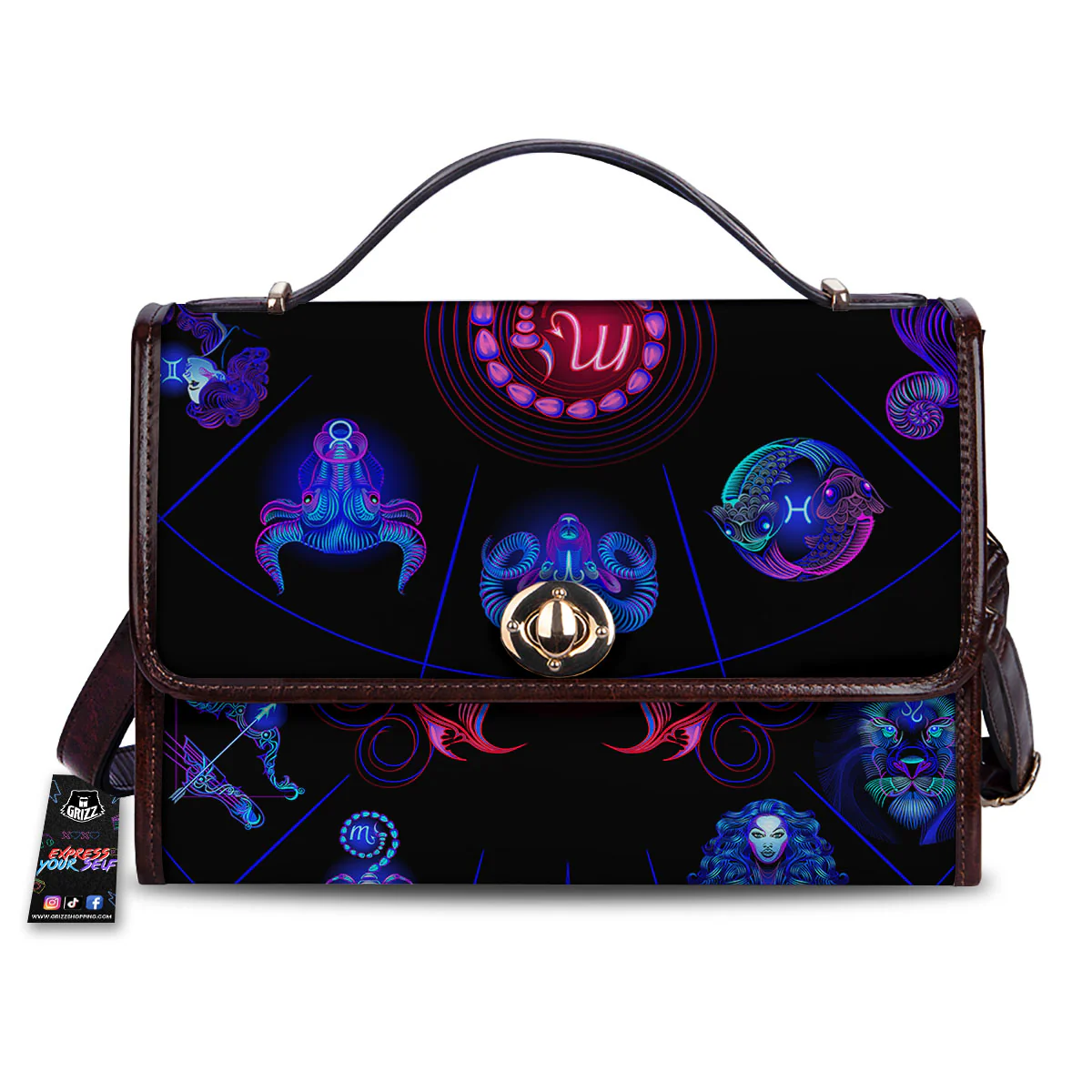 Astrological And Scorpio Signs Print Women's Satchel Bag