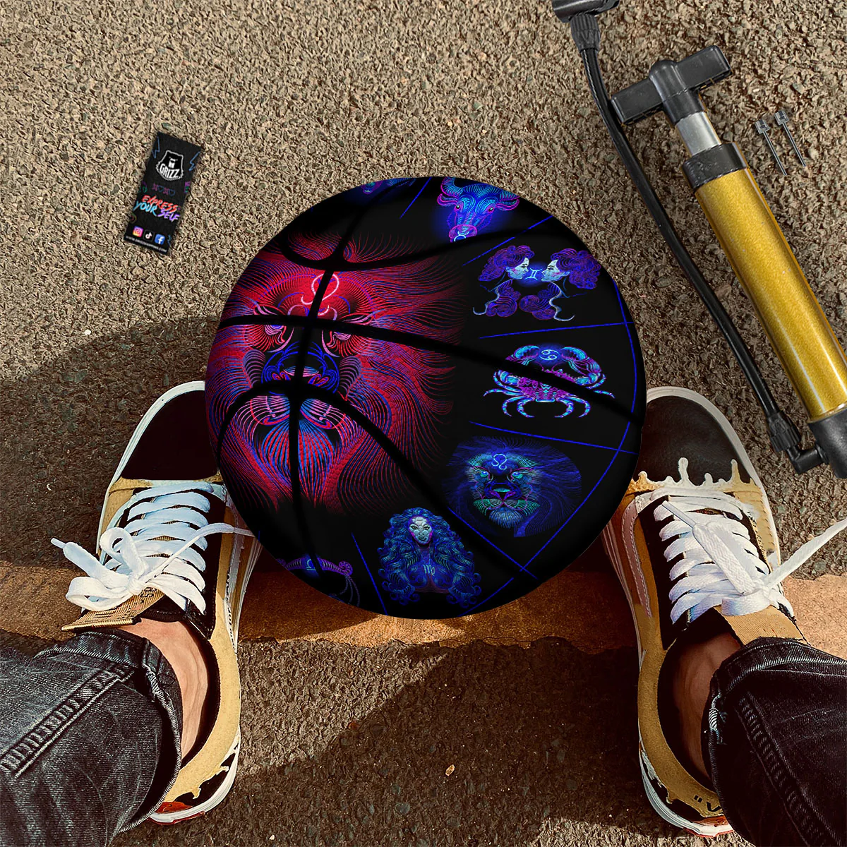 Astrological Leo Signs Leo Print Basketball - Image 2