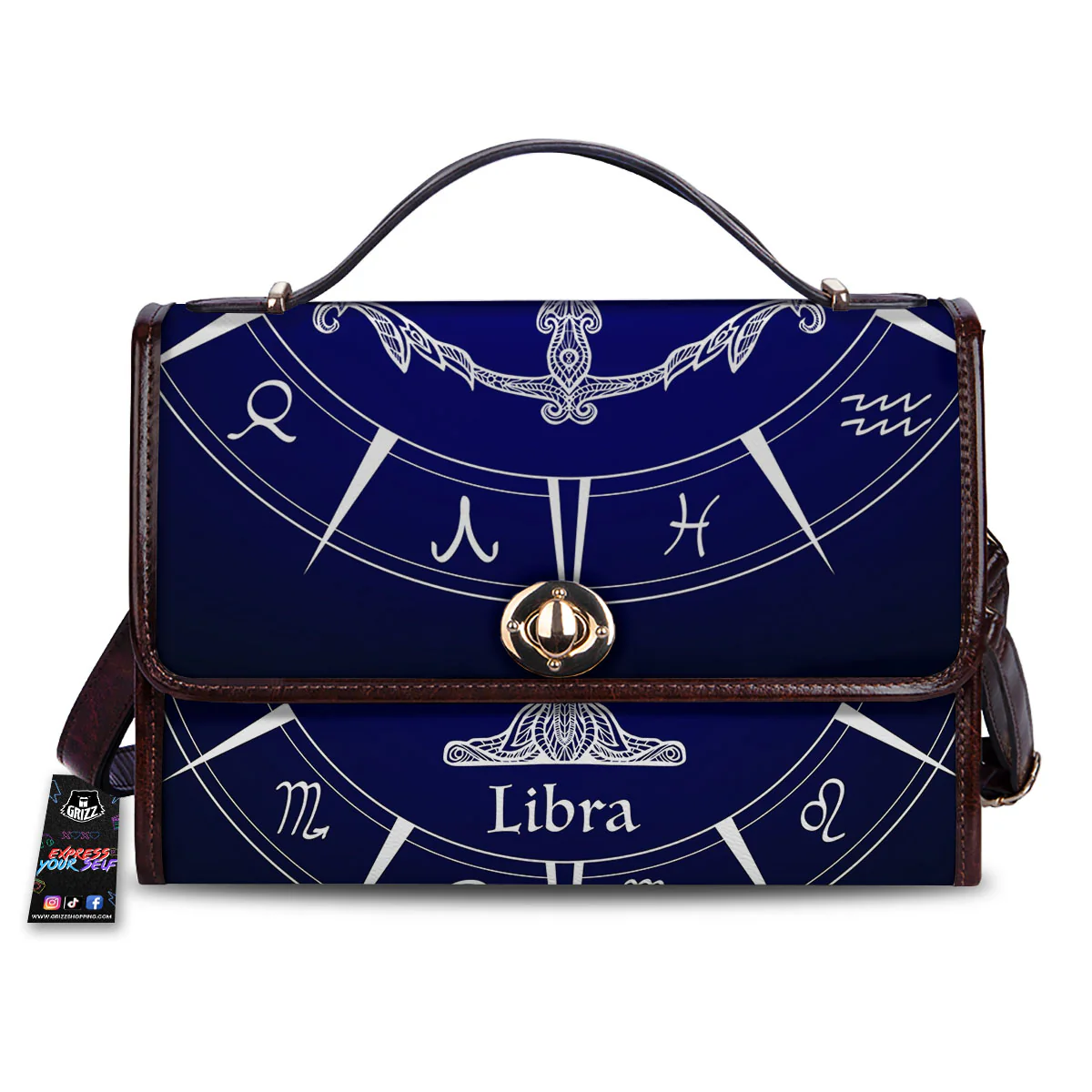 Astrological Libra Signs Libra Print Women's Satchel Bag