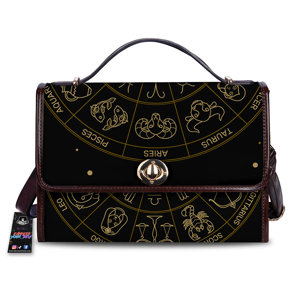 Astrology Zodiac Signs Print Women's Satchel Bag