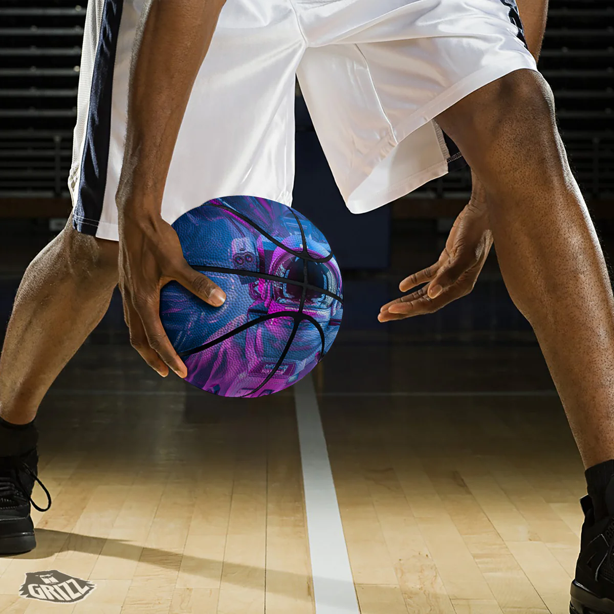 Astronaut Futuristic Print Basketball - Image 3