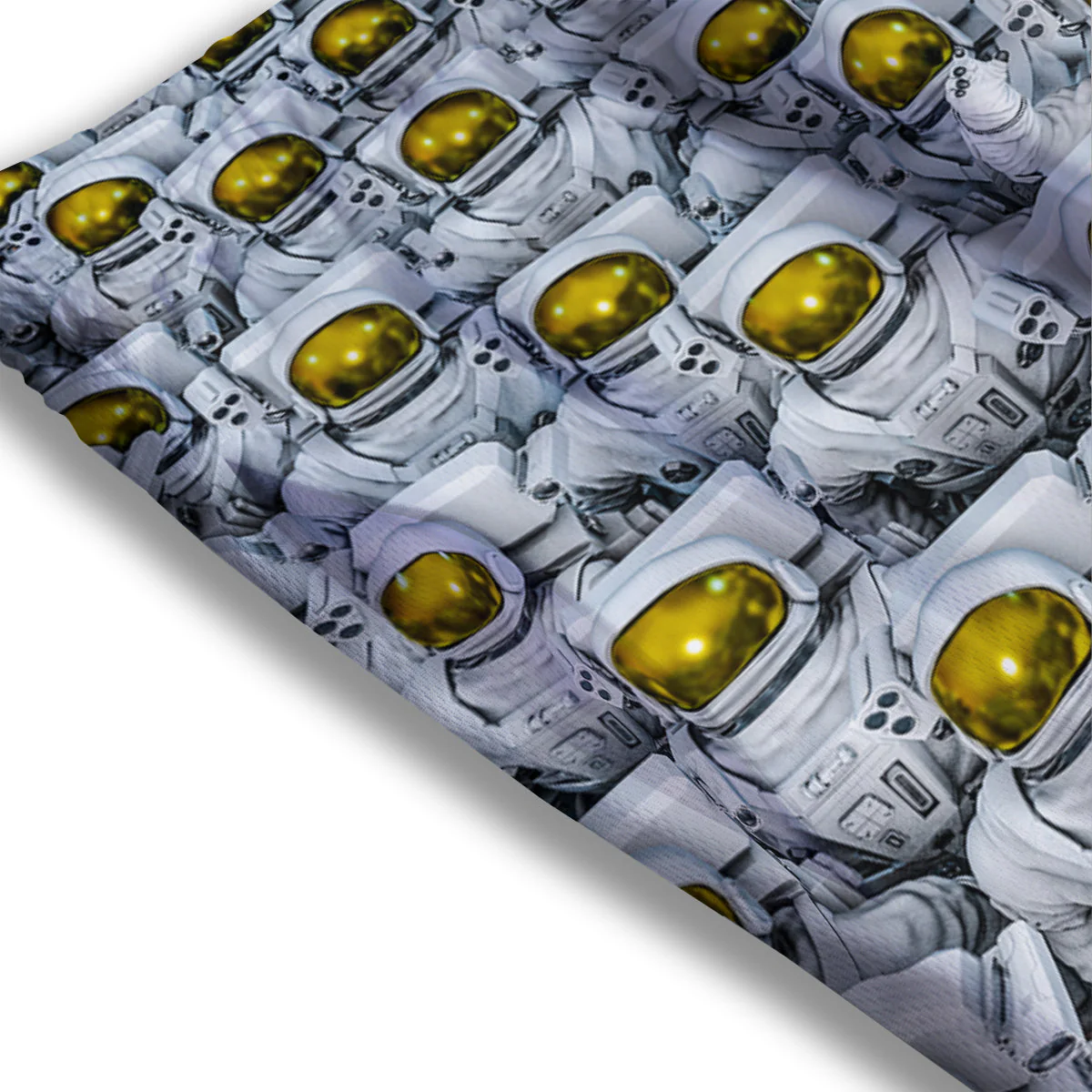 Astronauts Group Print Mesh Shorts - Image 3