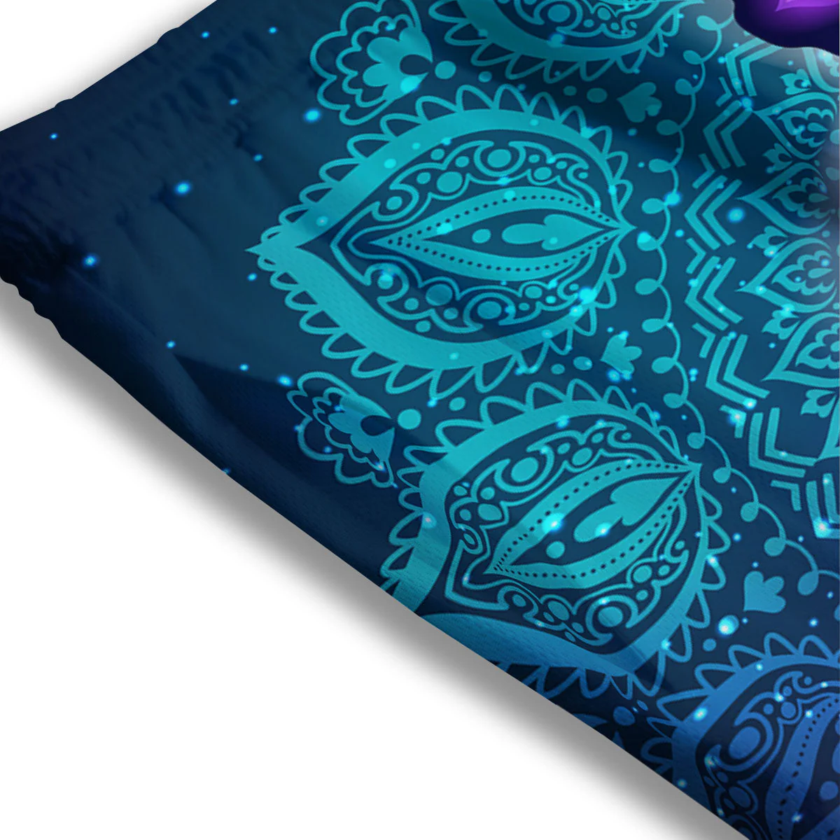 Aura Nine Chakras Print Mesh Shorts - Image 3