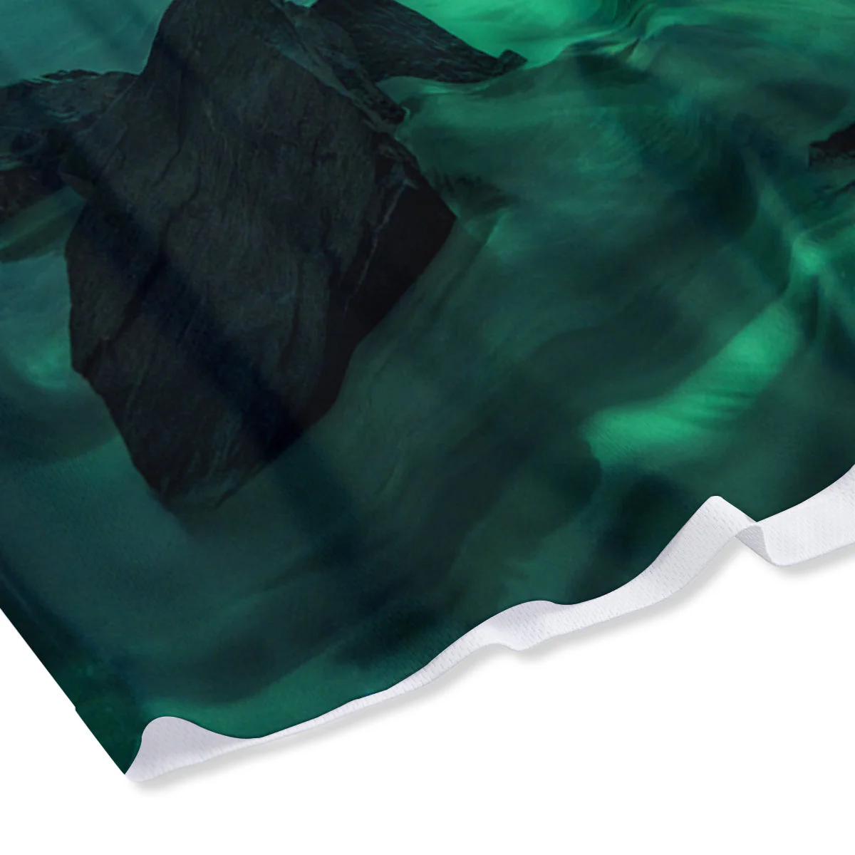 Aurora Northern Lights Print Mesh Shorts - Image 4