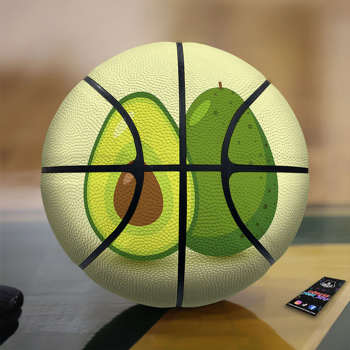 Avocado Green Print Basketball