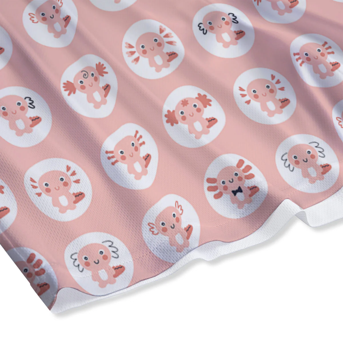 Axolotl Baby Print Pattern Mesh Shorts - Image 4