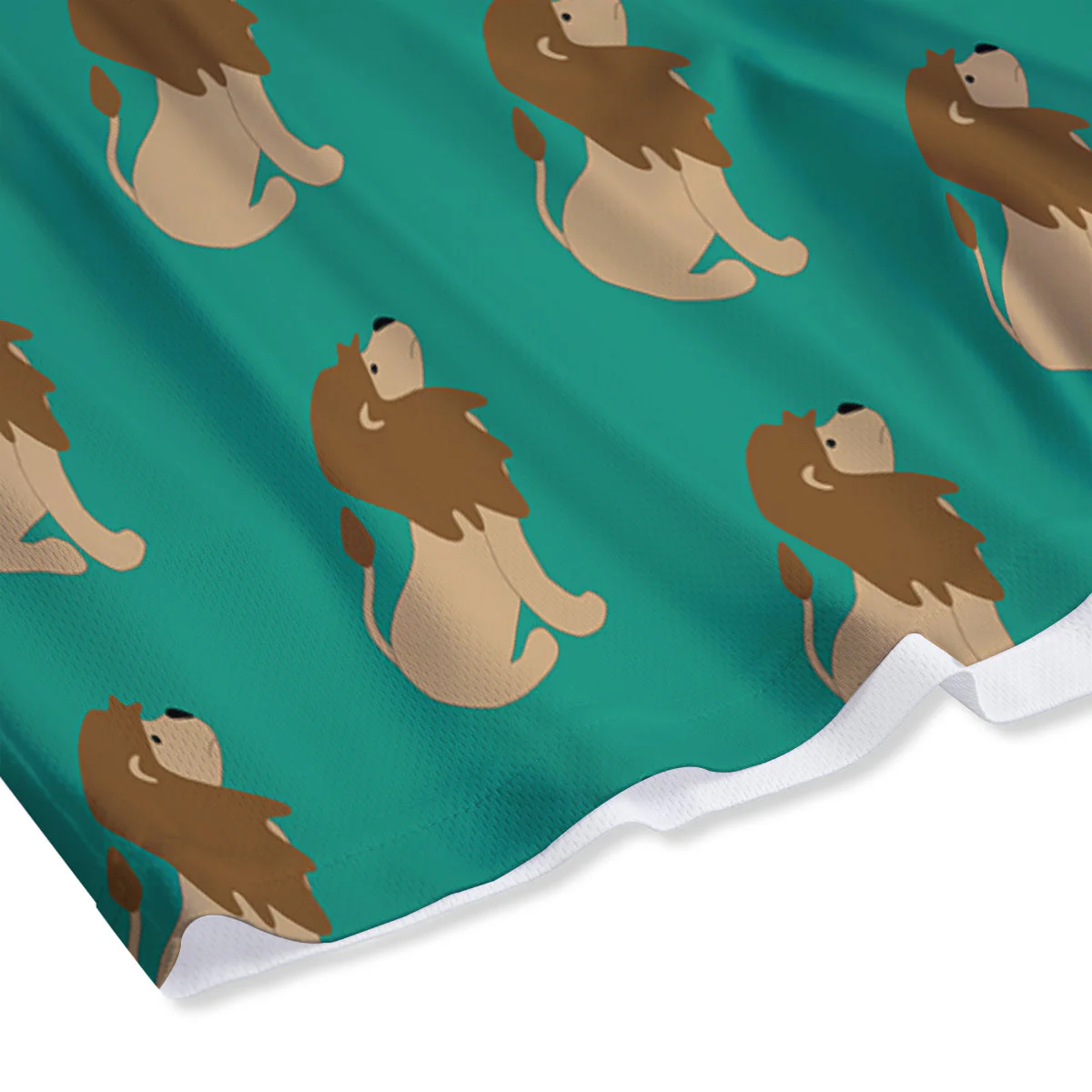 Baby Lion Print Pattern Mesh Shorts - Image 4