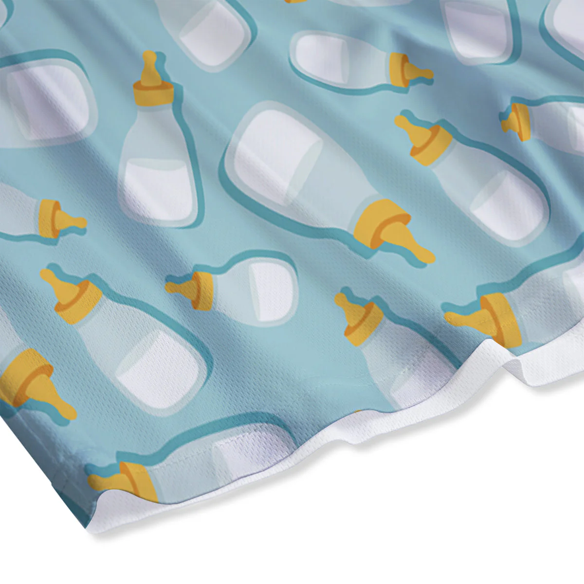 Baby Mike And Bottles Print Pattern Mesh Shorts - Image 4