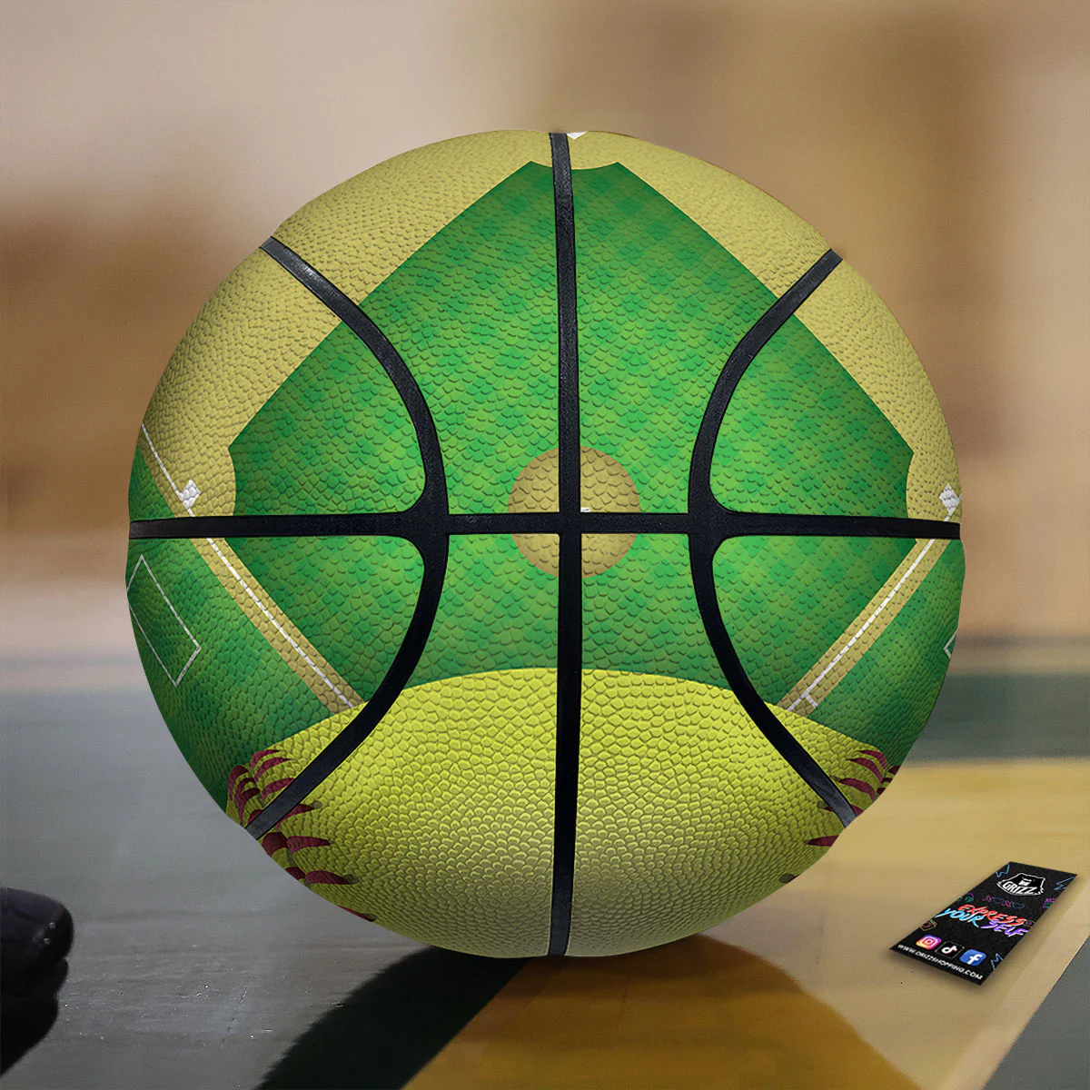 Ball And Softball Field Print Basketball