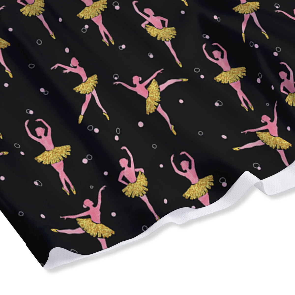 Ballet Dancing Print Pattern Mesh Shorts - Image 4