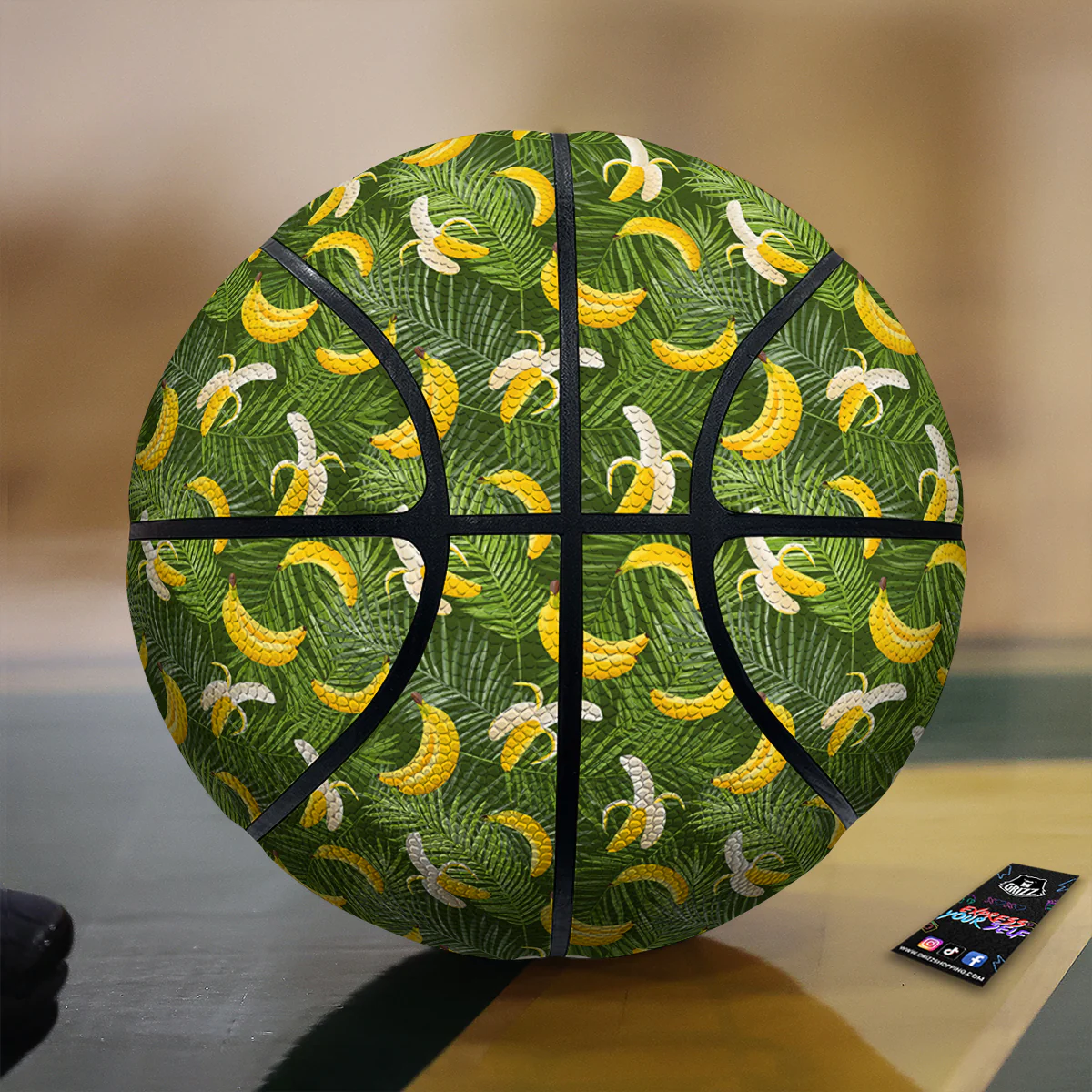 Banana Aloha Print Pattern Basketball
