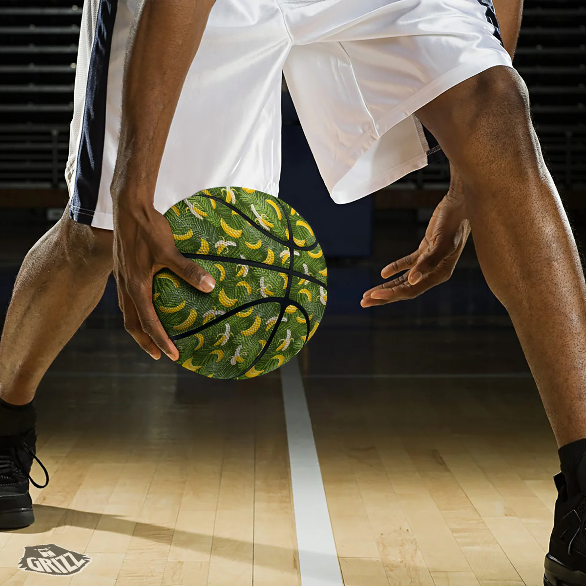 Banana Aloha Print Pattern Basketball - Image 3