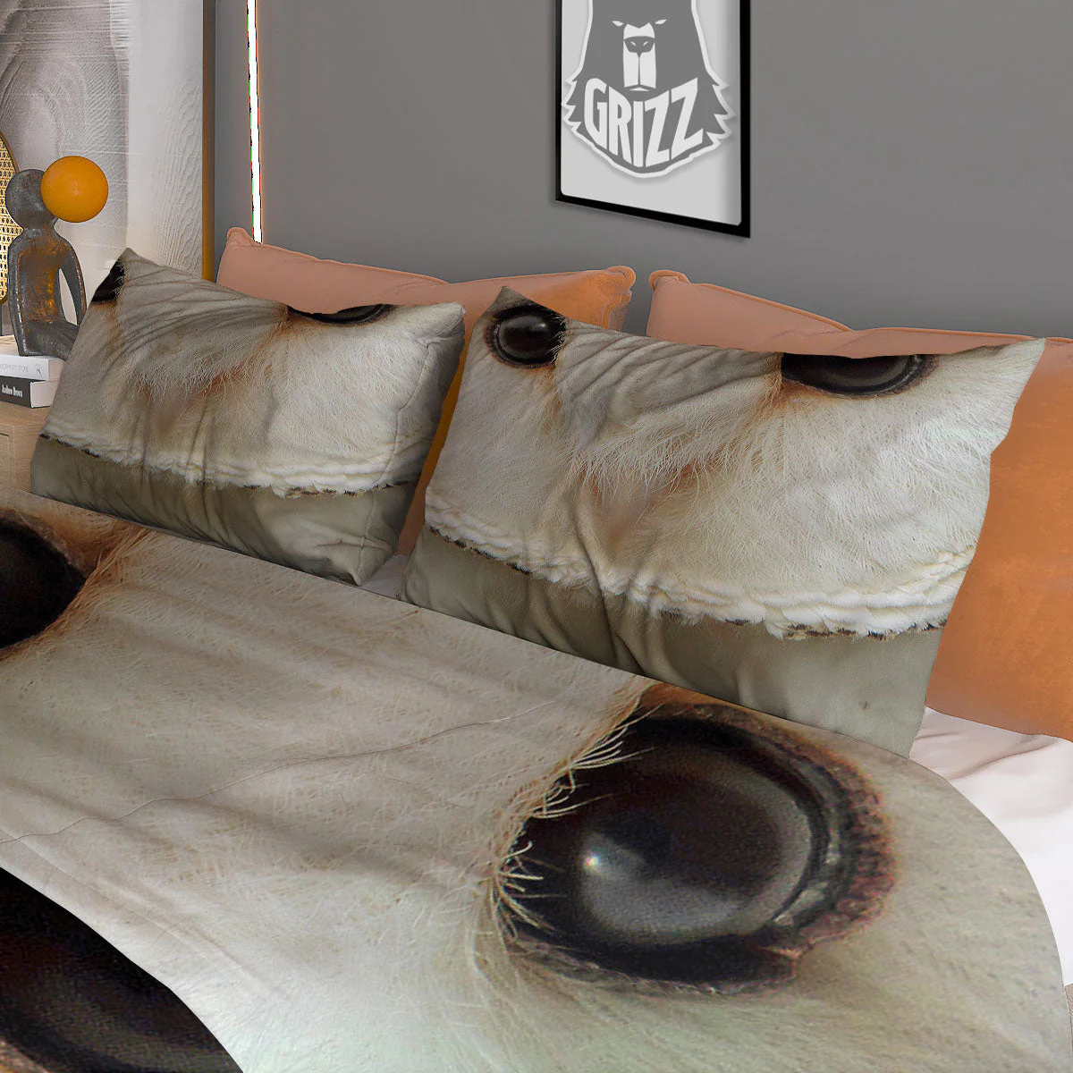 Barn Owl Print Duvet Cover Bedding Set - Image 3