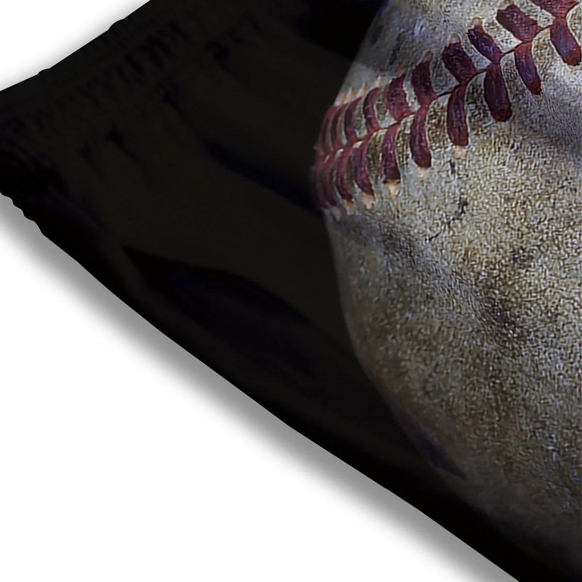 Baseballs Grunge Print Mesh Shorts - Image 3