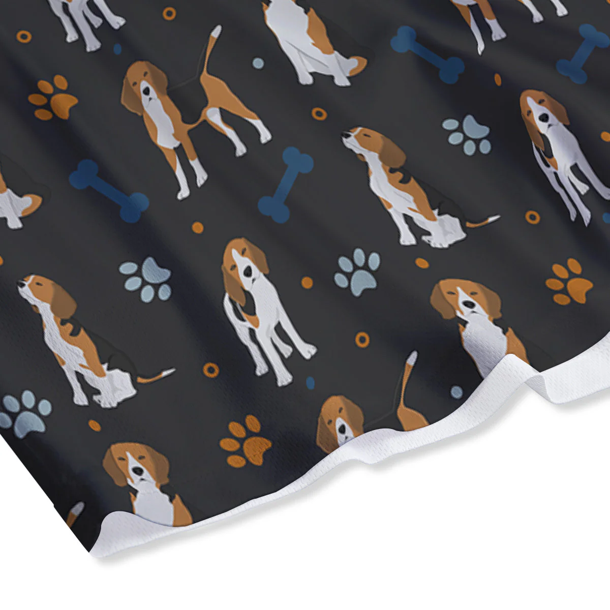 Beagle Cute Cartoon Print Pattern Mesh Shorts - Image 4