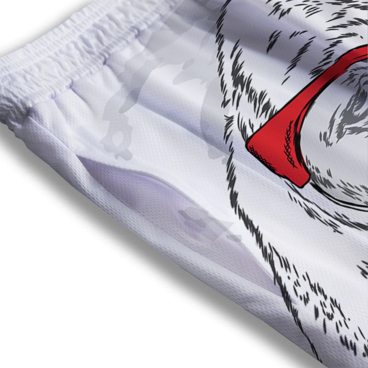 Beagle With Glasses Hipster Print Mesh Shorts - Image 3