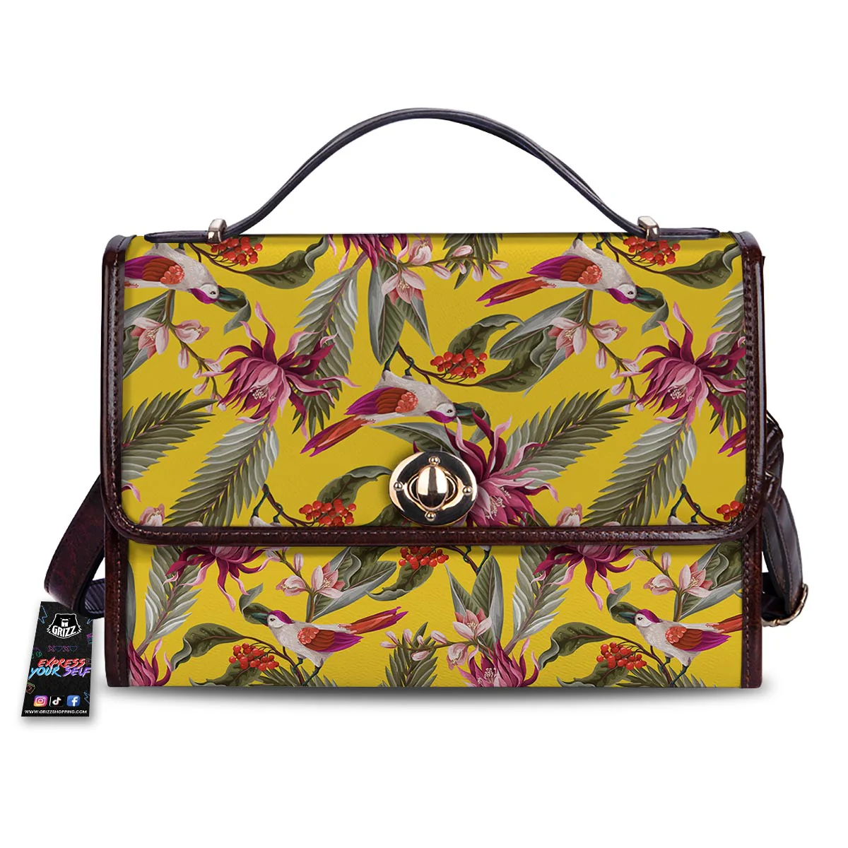 Bird Tropical Of Paradise Print Pattern Women's Satchel Bag