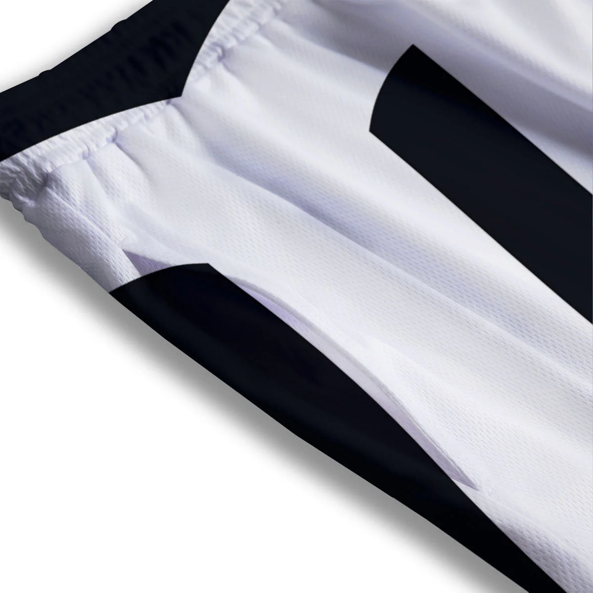 Black And White Scorpio Sign Print Mesh Shorts - Image 3