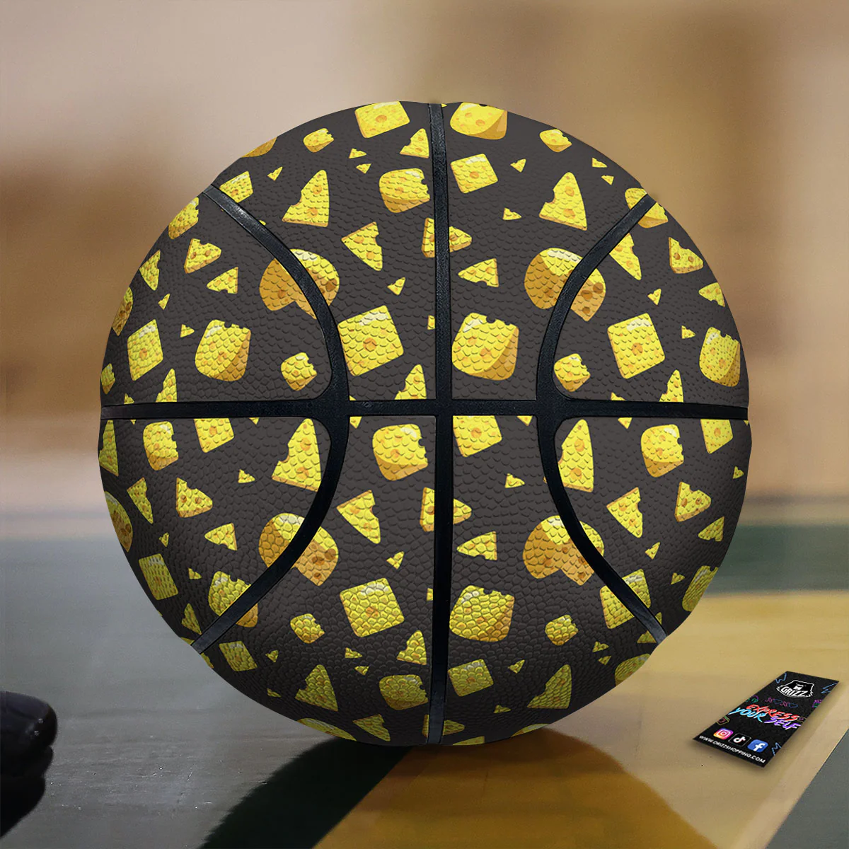 Black Holes And Cheese Print Pattern Basketball