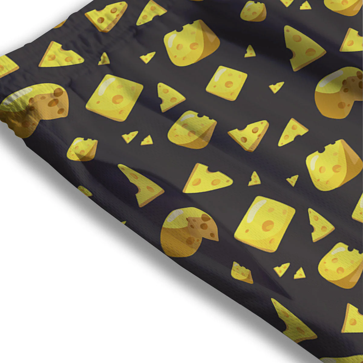 Black Holes And Cheese Print Pattern Mesh Shorts - Image 3