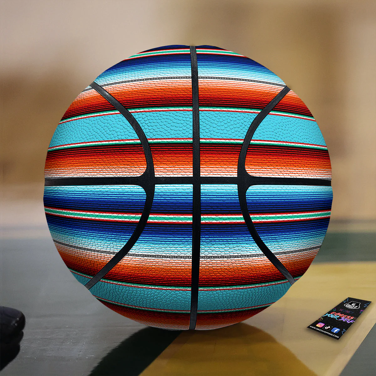 Blanket Mexican Vintage Print Pattern Basketball