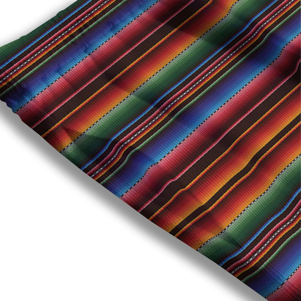 Blanket Stripe Tribal Mexican Print Mesh Shorts - Image 3