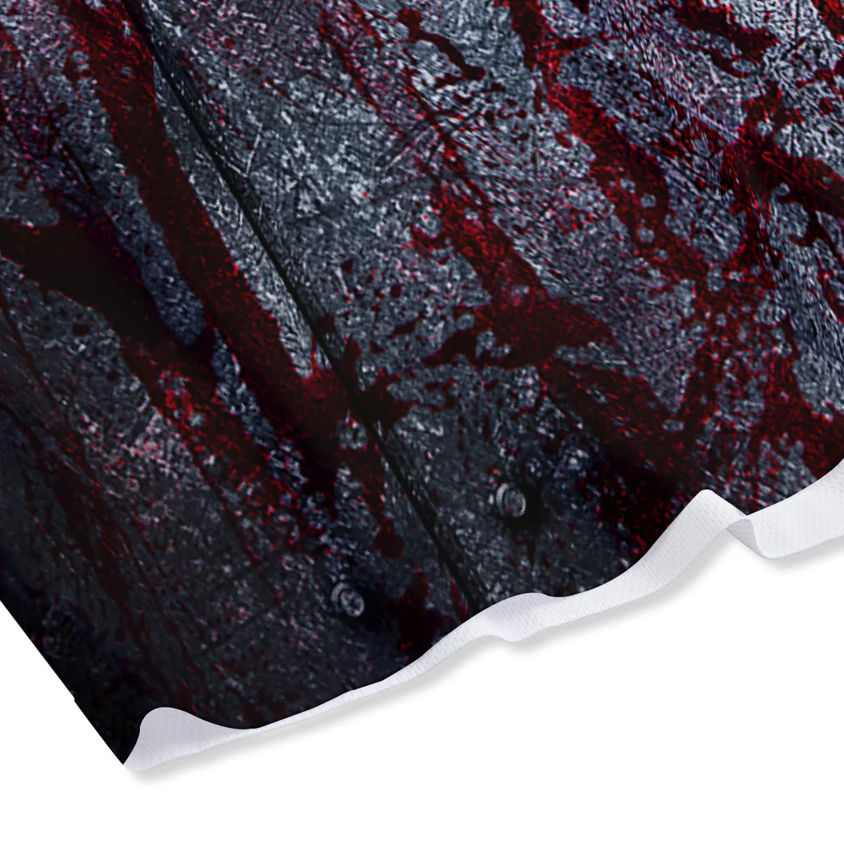 Bloody Metal Wall Print Mesh Shorts - Image 4