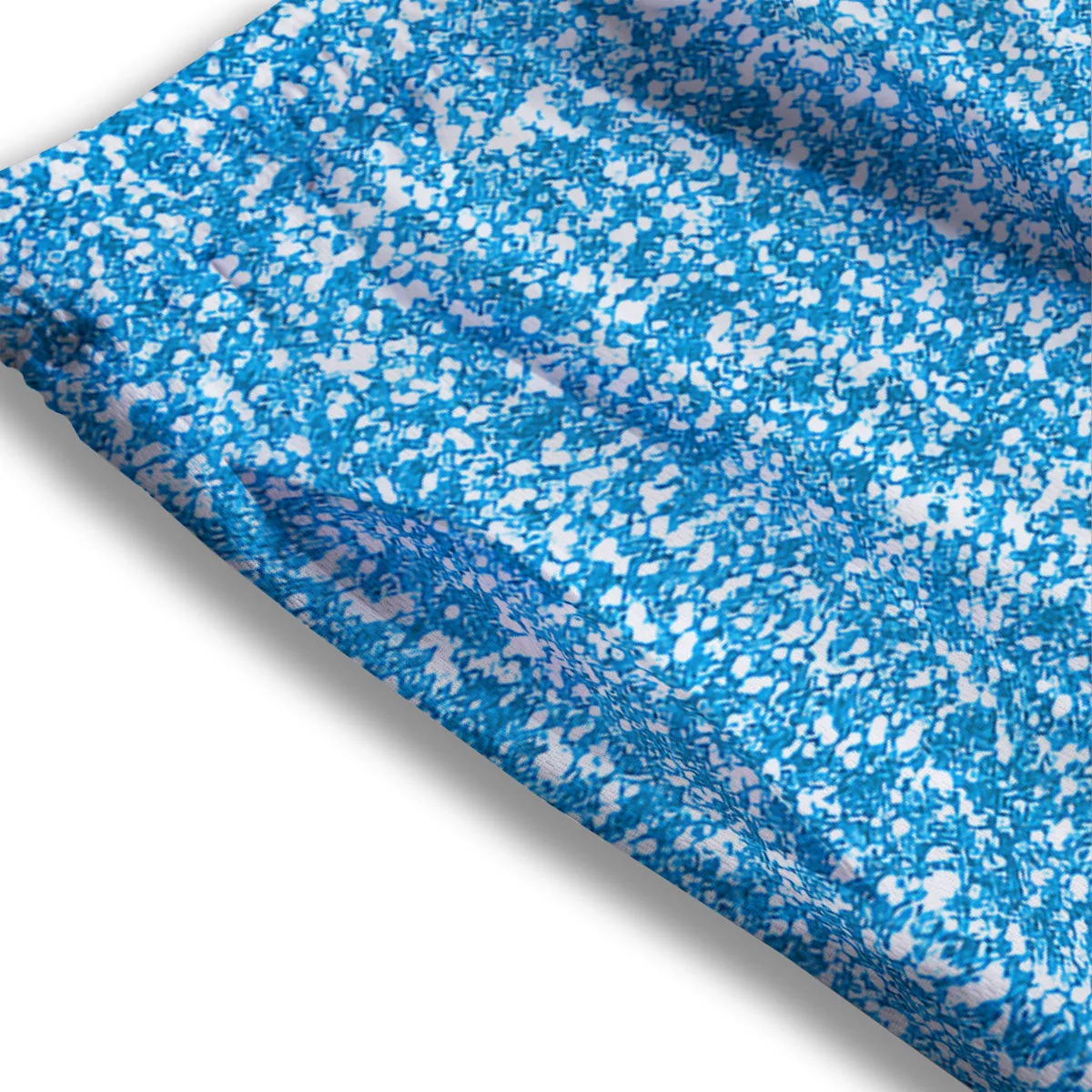 Blue Ocean Glitter Artwork  Print Mesh Shorts - Image 3